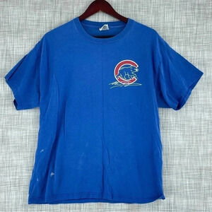 Vintage Garciaparra Cubs jersey t-shirt *flaw* Size L 0219
